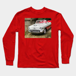 Red & White convertible US car Long Sleeve T-Shirt